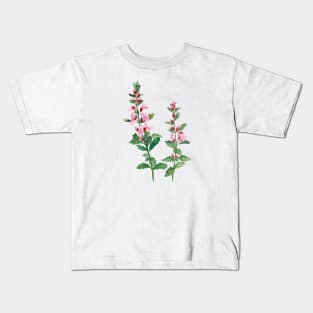 August 14th birthday flower Kids T-Shirt